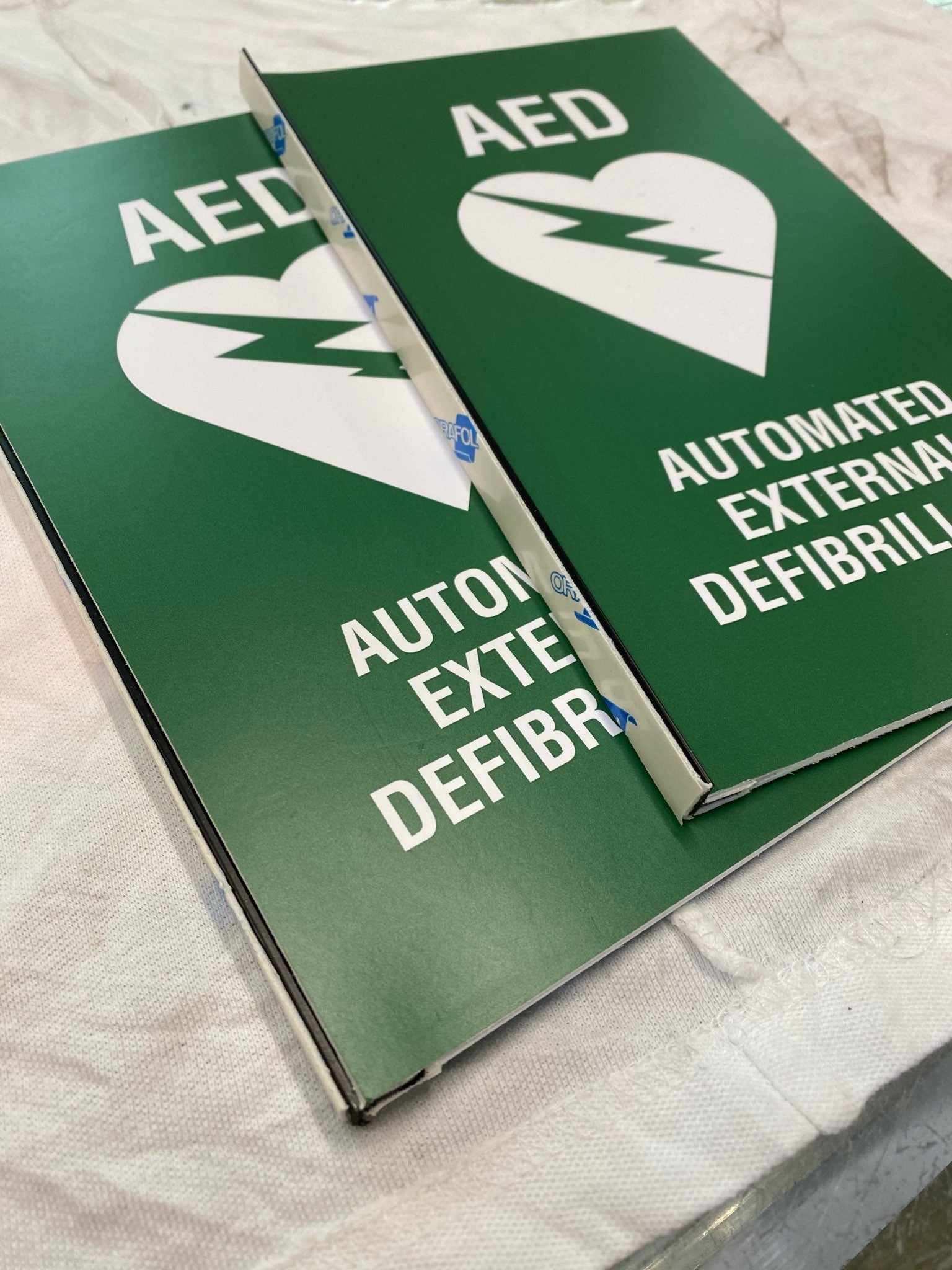 Custom Blade Signs - Safety Signs ACP with digital print to face - Signarama Sydney CBD South