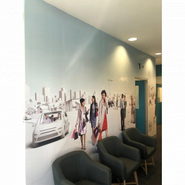Wall Graphics & Reception Sign - Ace Audiology.