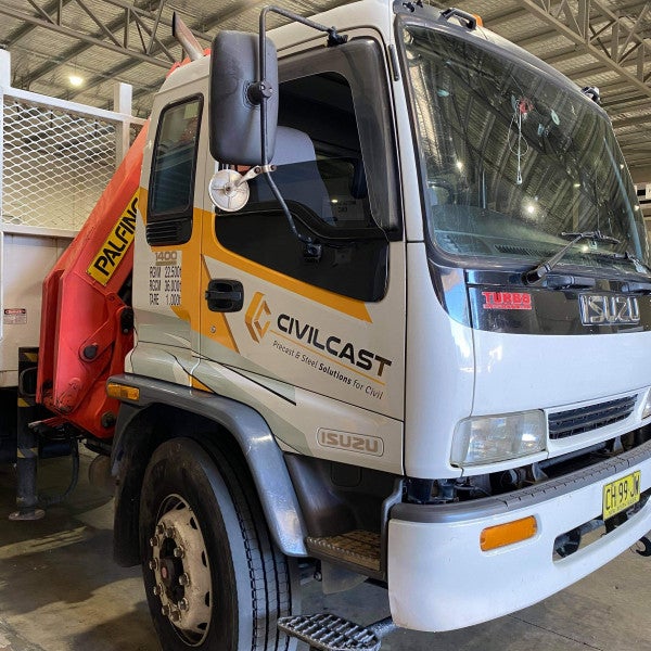 Truck part wrap- By Signarama Penrith- For Civil Cast