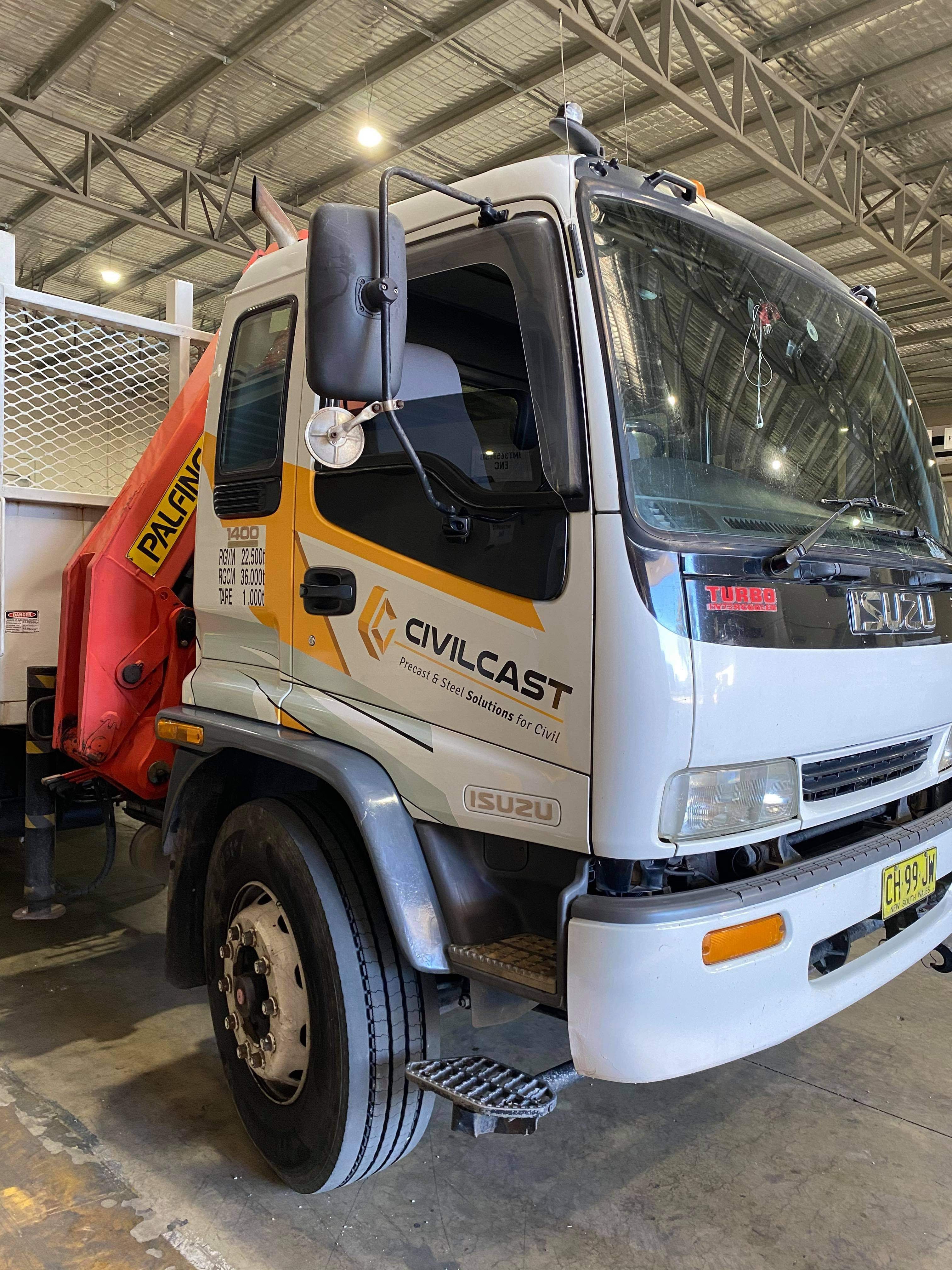 Truck part wrap- By Signarama Penrith- For Civil Cast