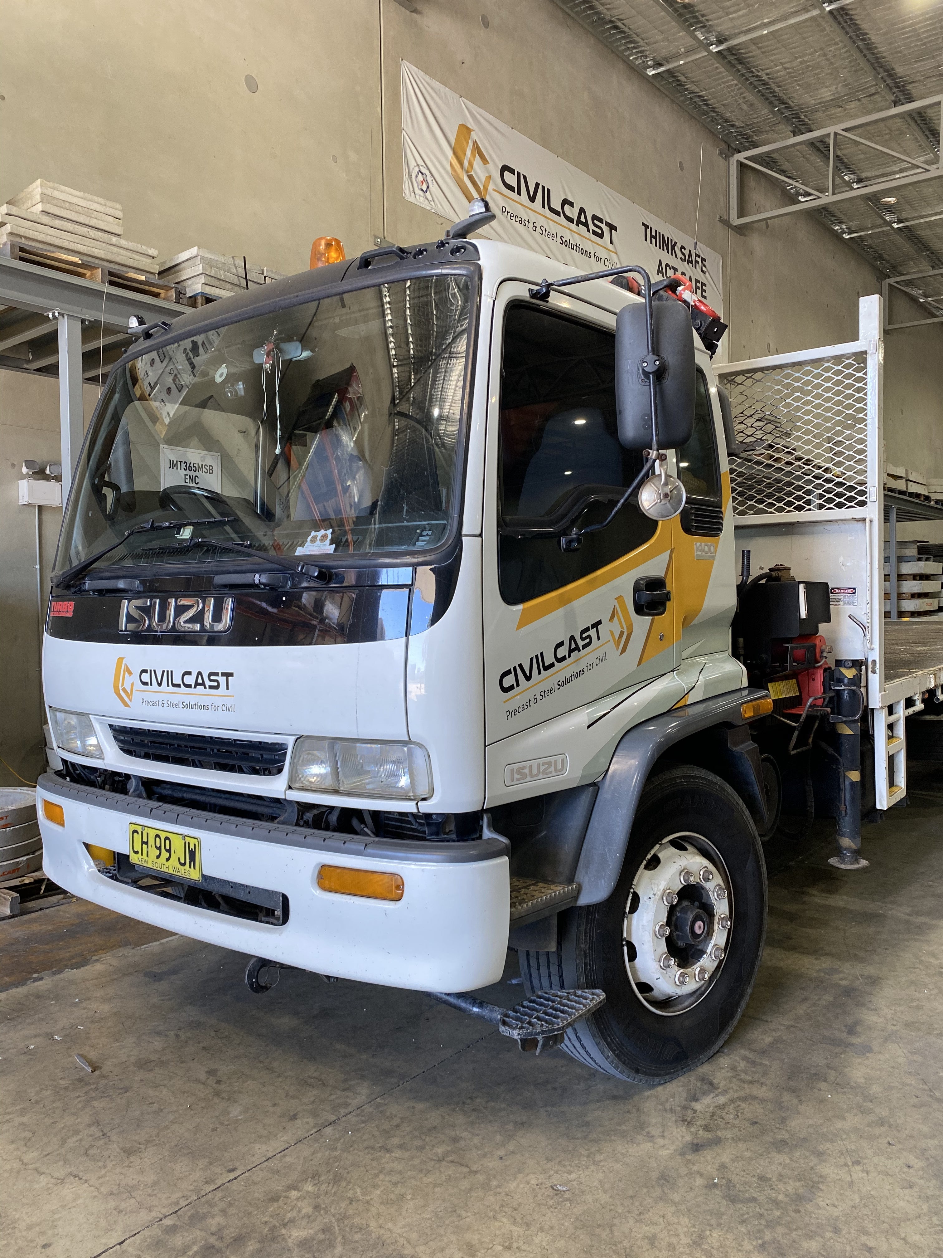Truck part wrap- By Signarama Penrith- For Civil Cast