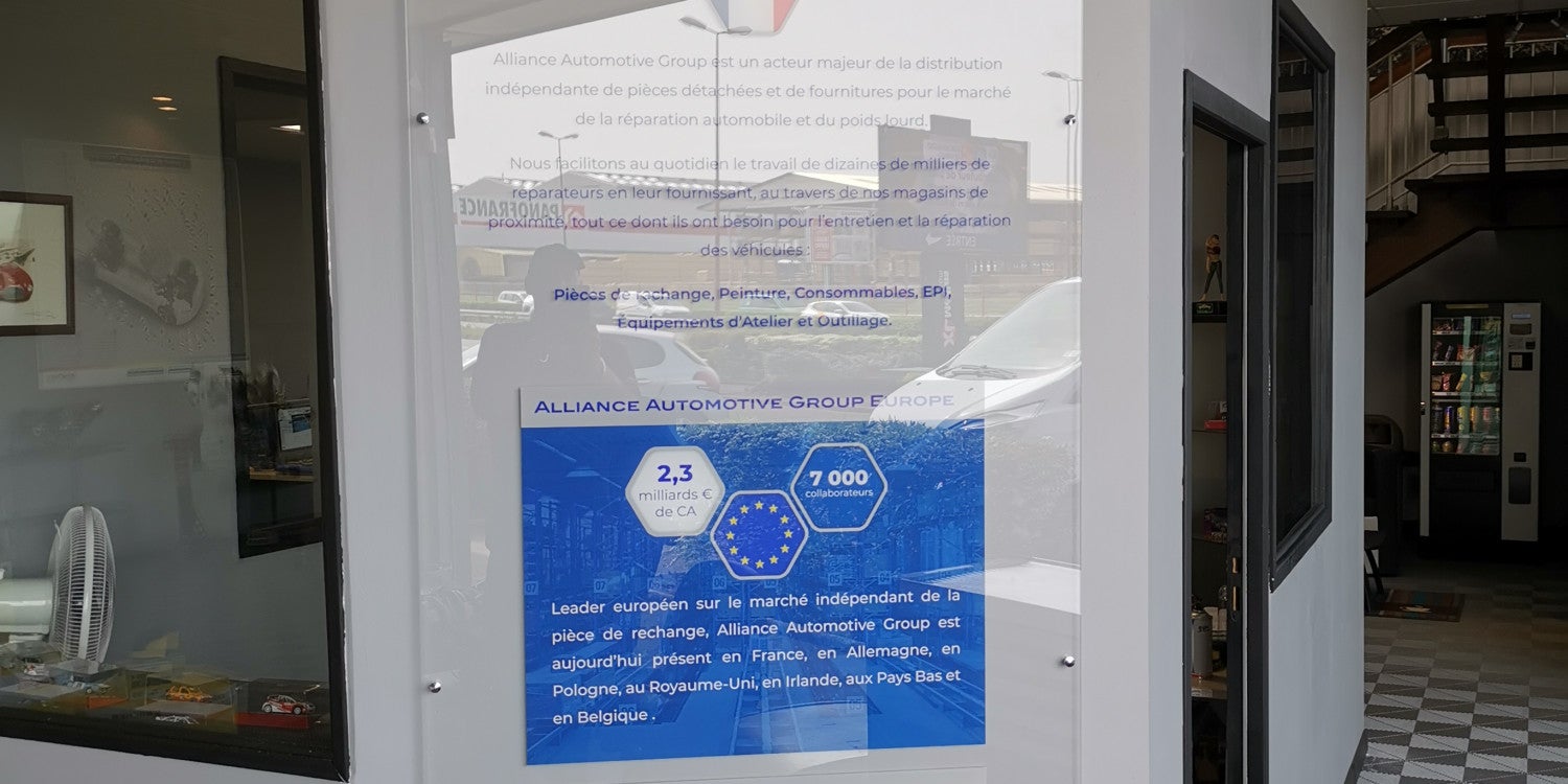 Plaque découpée