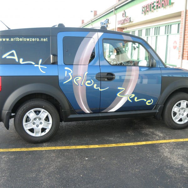 Vehicle Graphics Art Below Zero from 2008 in Franksville, WI