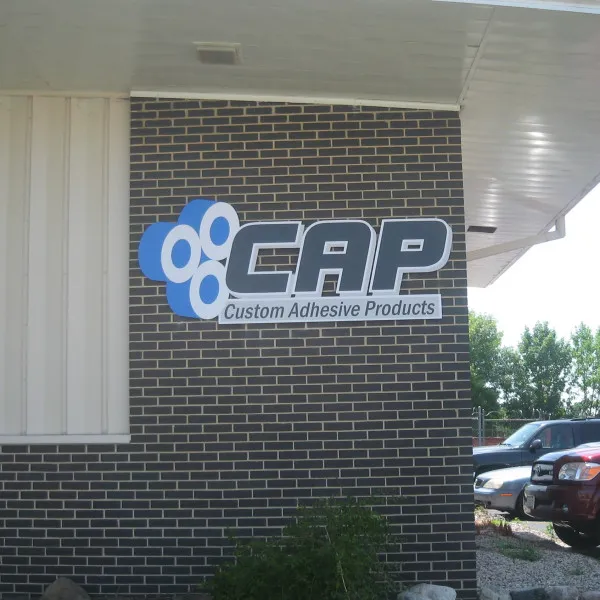 Custom Adhesive Products Routed Building Sign