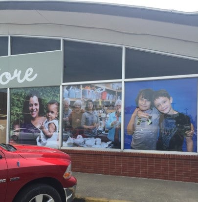 Window Graphics bring joy and curiousity, trust Signarama Liberty