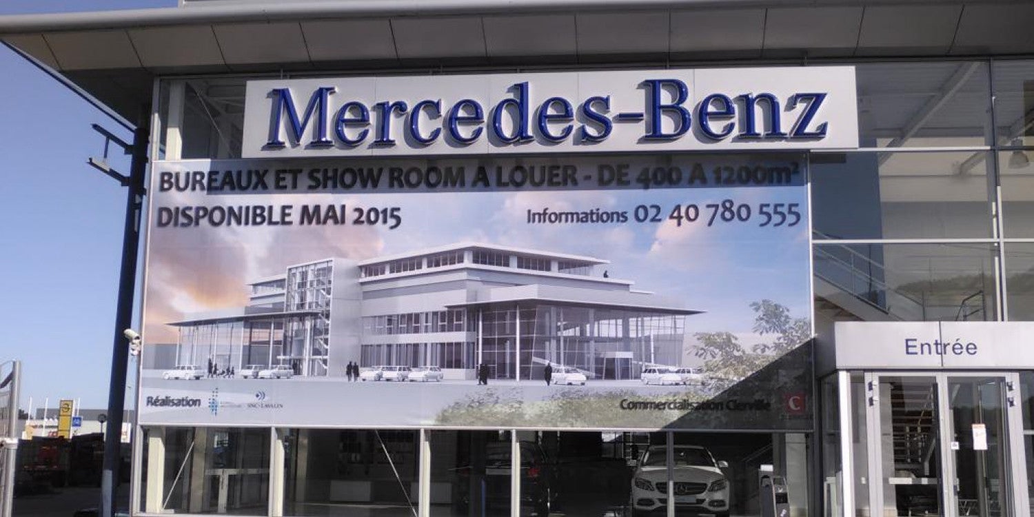 Bâche tendue grand format