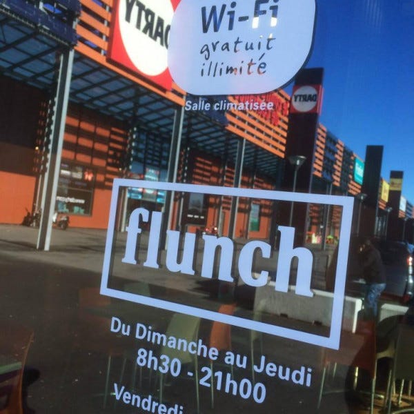 vitrine, lettrage, vinyle, adhésif, flunch- ALBI