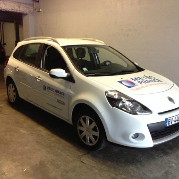 voiture, vehicule, lettrage, adhesif, meteo france- ALBI