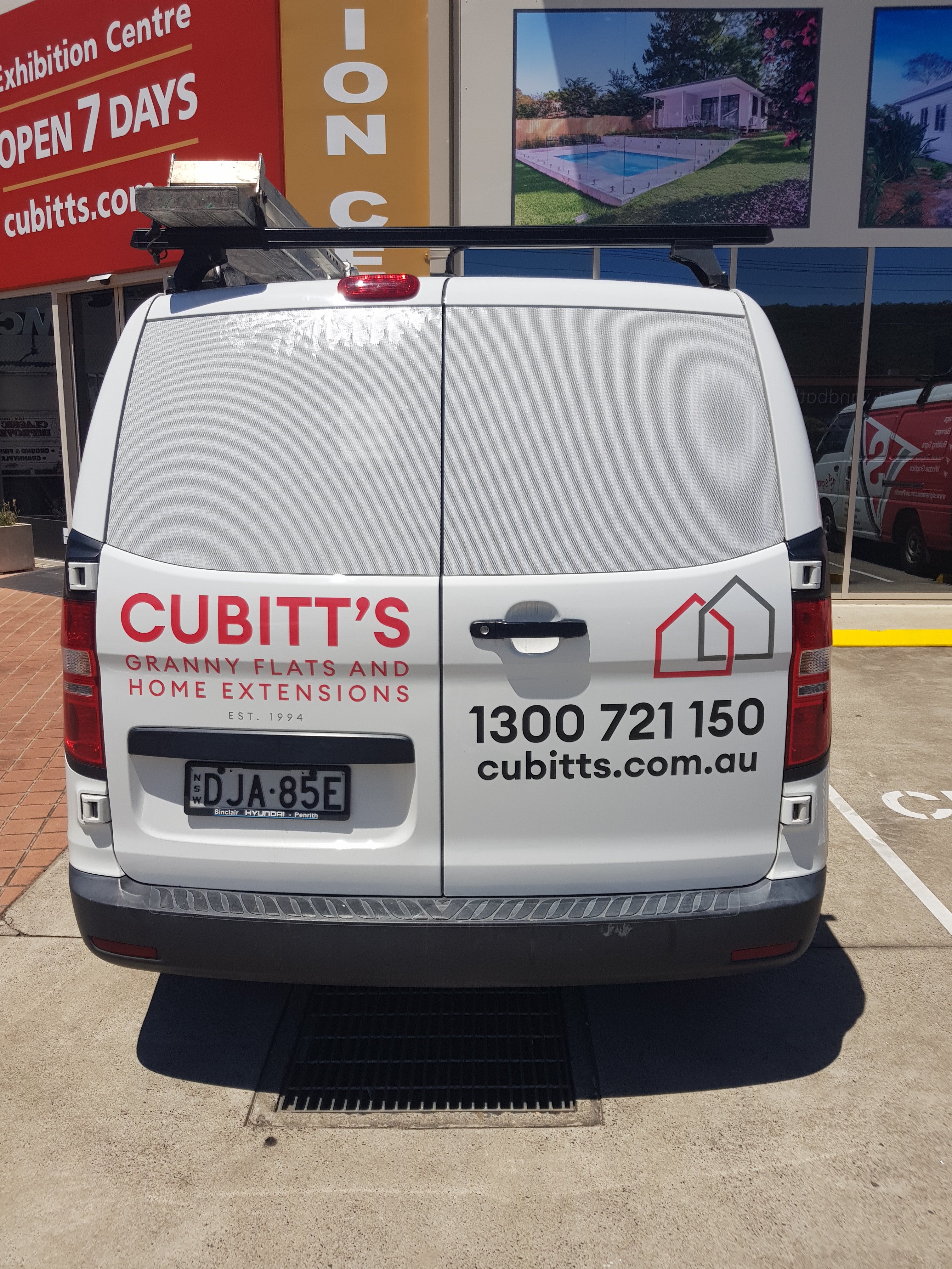 Re- Brand shop fit out and vehicle signage- For Cubitt's Granny Flats- By Signarama Penrith