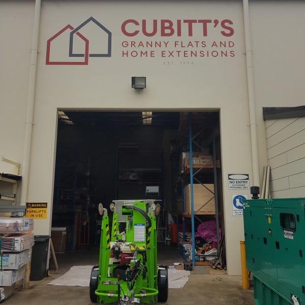 Building Painted Signage- For Cubitt's Granny Flats- By Signarama Penrith