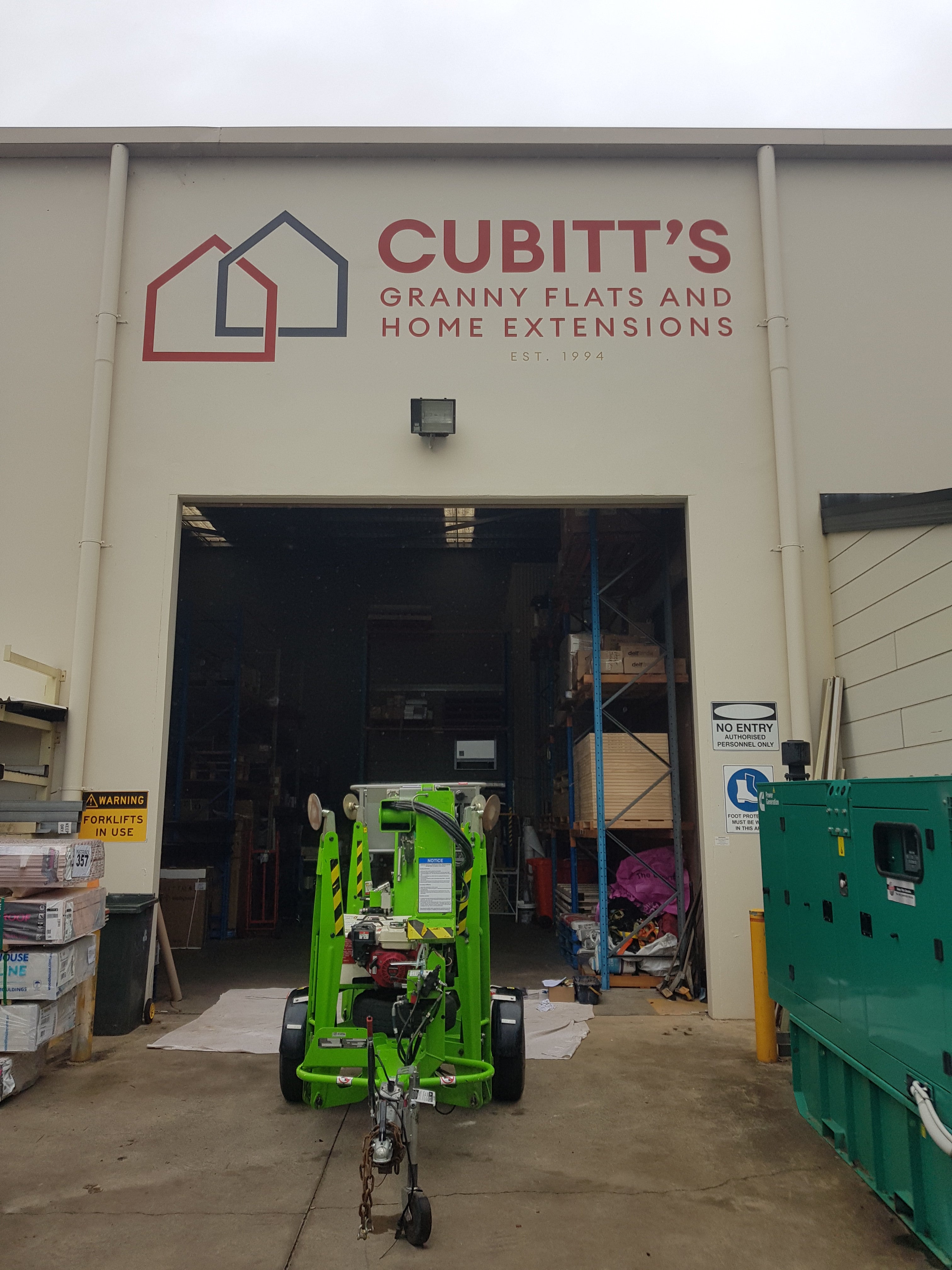 Re- Brand shop fit out and vehicle signage- For Cubitt's Granny Flats- By Signarama Penrith