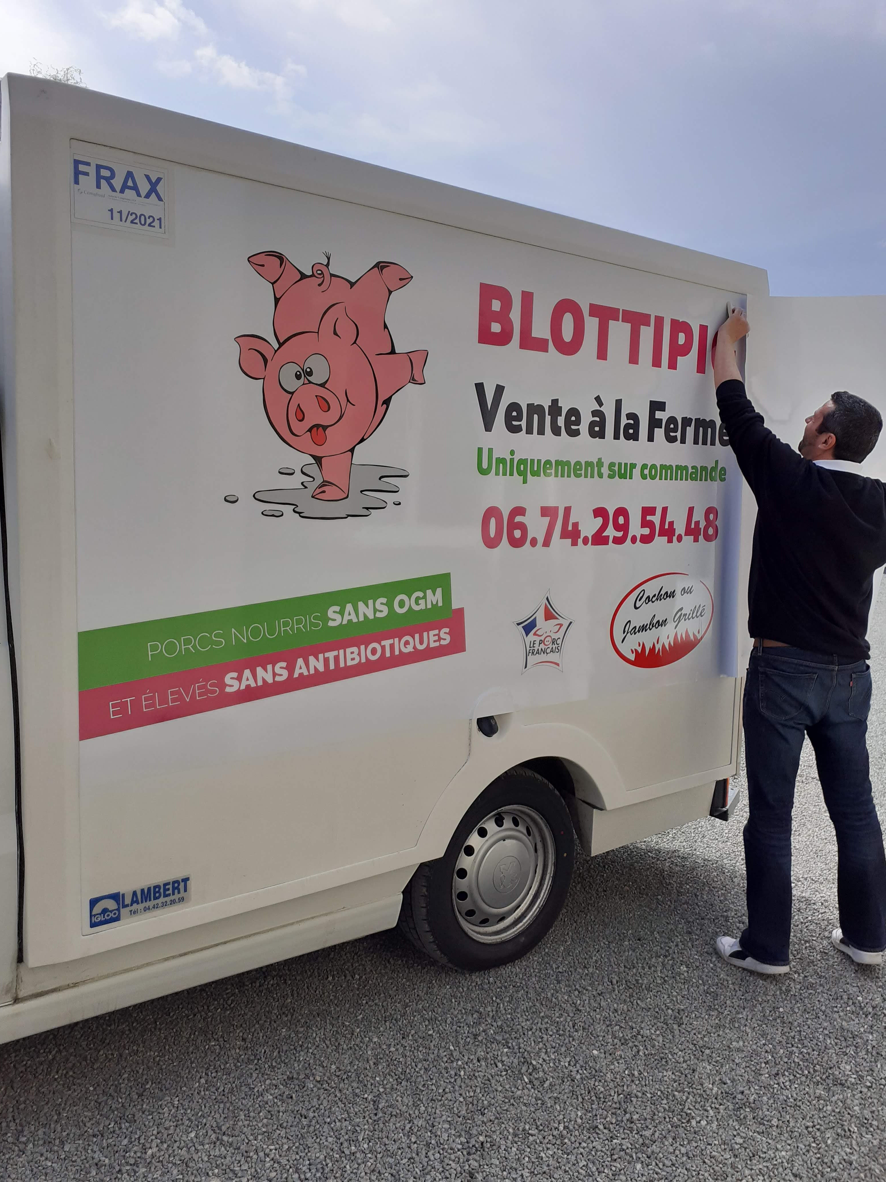 habillage - camion - frigorifique - ferme - vente à emporter