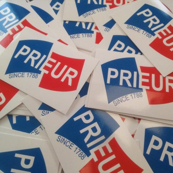 PRIEUR - étiquettes adhésives imprimées avec vernis brillant- GENLIS