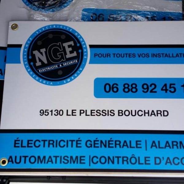 Panneaux de Chantiers PVC alvéolaire adhésif impression numérique- ST PRIX