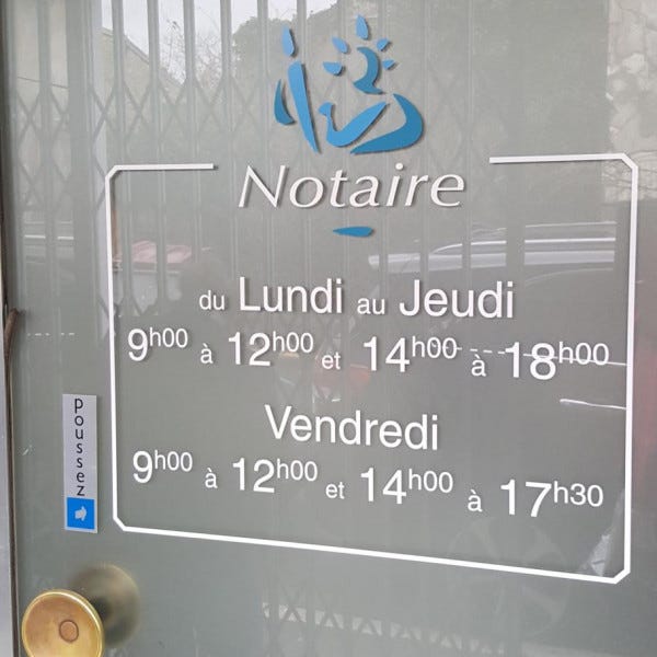 Lettrage Adhésif Horaires Impression Numérique Laminé - ST LEU LA FORET