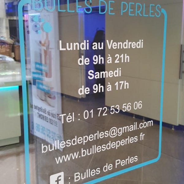 lettrage horaire vitrine ile de france signarama val parisis