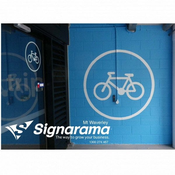 Hand Painted Directional / Wayfinding Signwriting