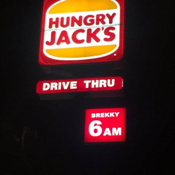 Hungry Jacks Light Box