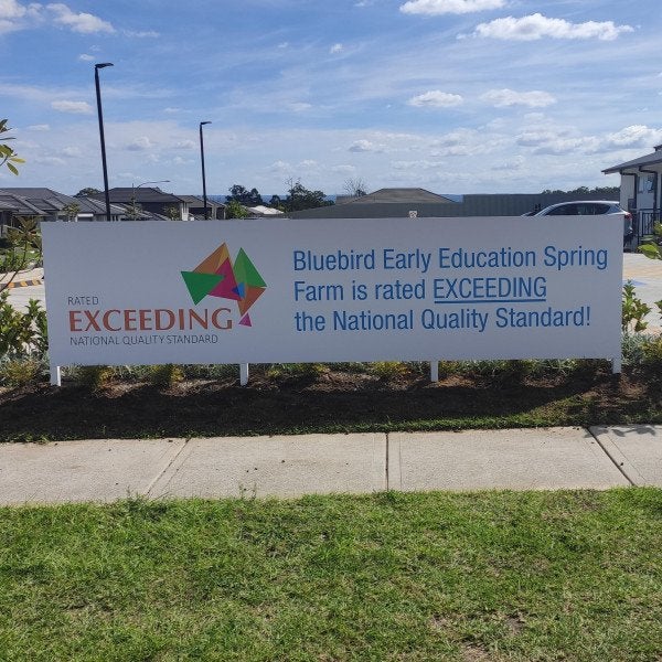 Sovana Child Care Post & Panel Sign