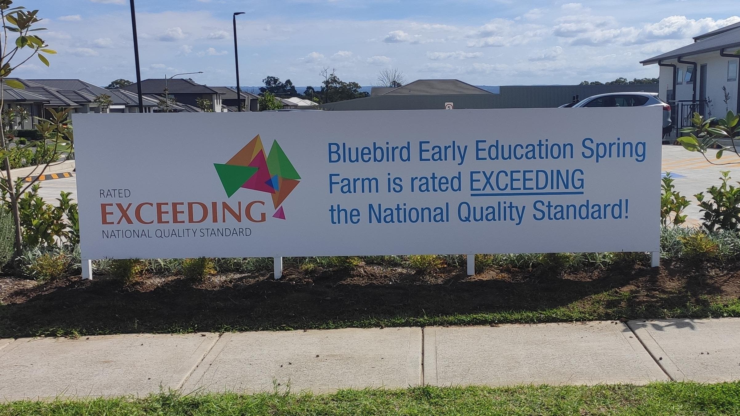 Sovana Child Care Post & Panel Sign