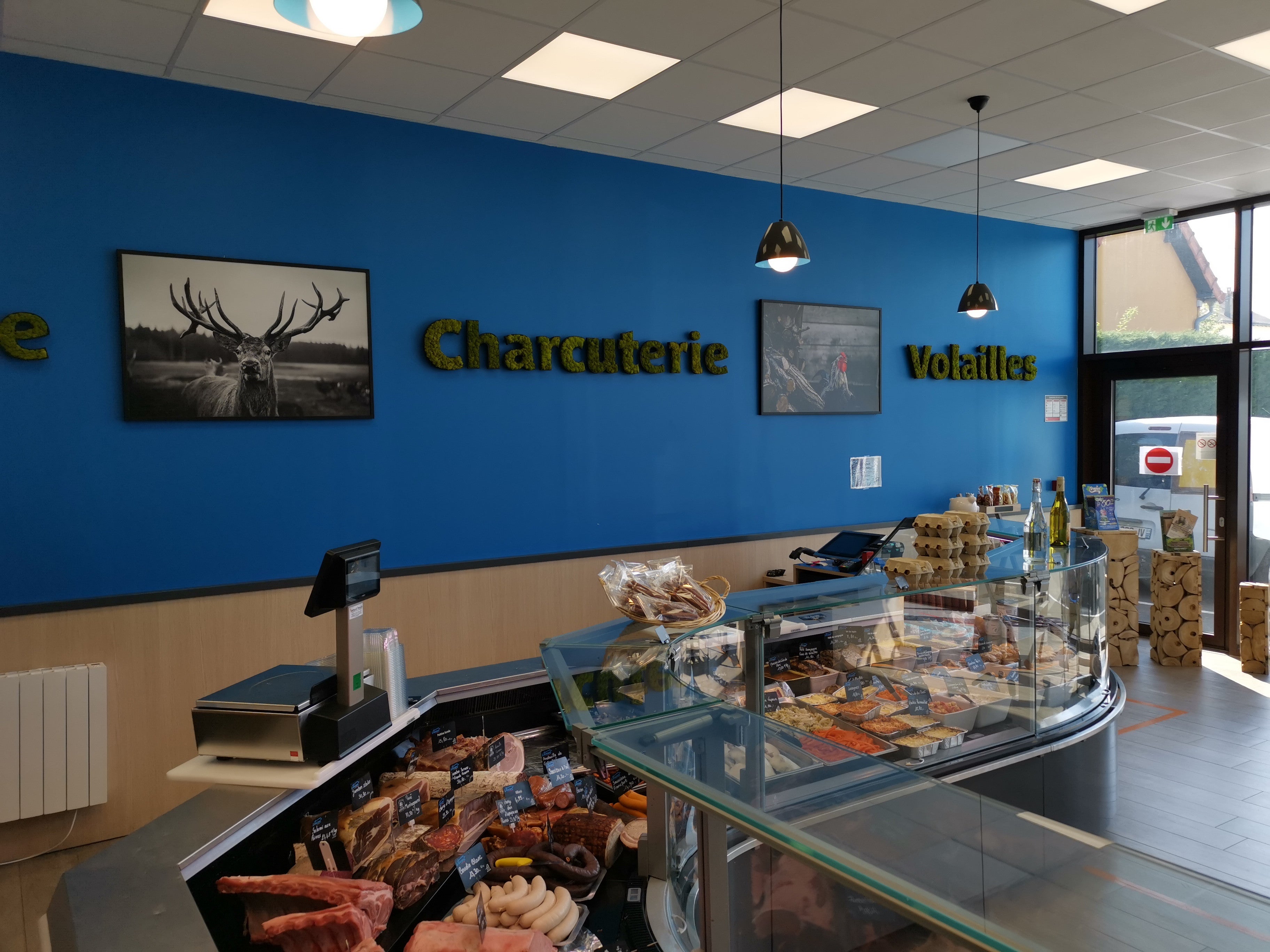 Nouvelle Signalétique intérieure Chez Vincent - Boucher - Charcutier - Volailler situé à Bener - Signarama Le Mans