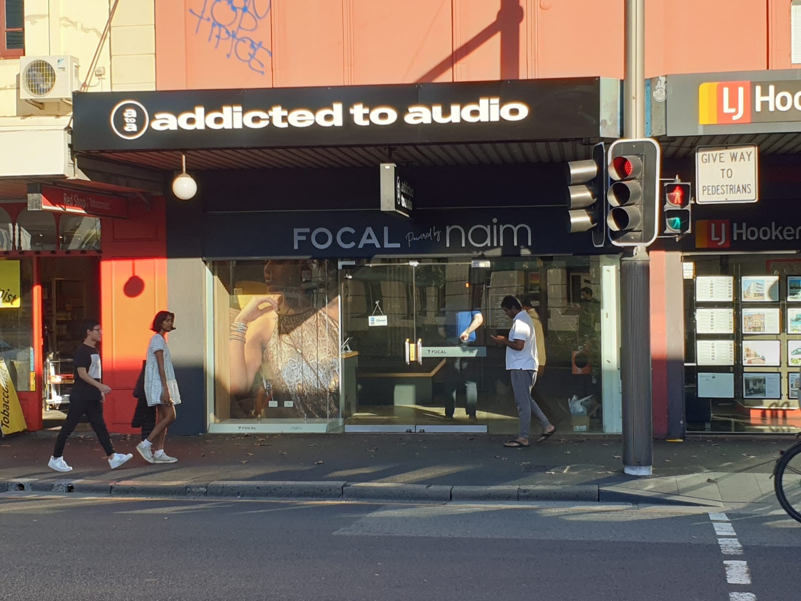 Addicted to Audio_Awning Sign, ACP with vinyl graphics