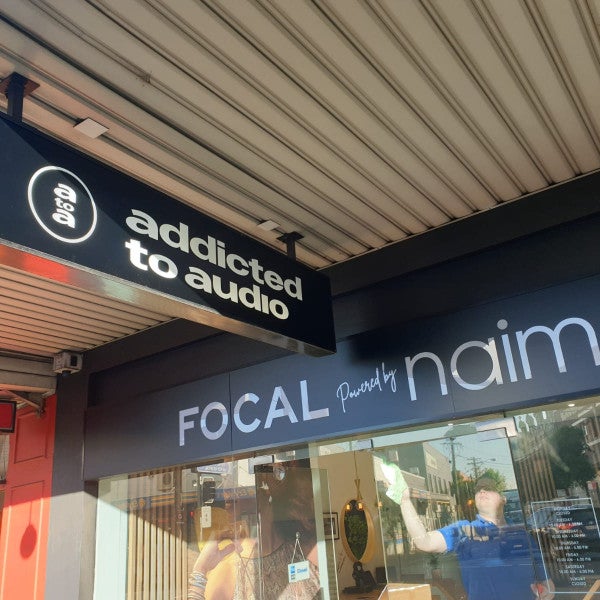 Addicted to Audio_Lightbox Acrylic Panels with Vinyl Decals. - Signarama Sydney CBD South