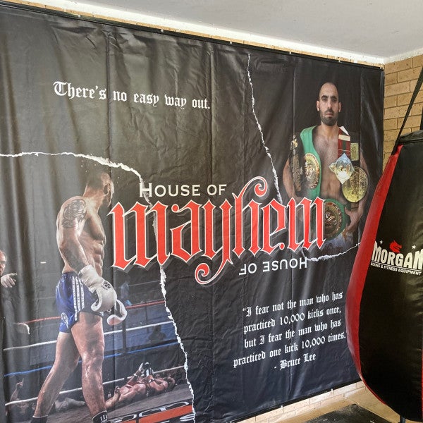 Digitally printed banner with sailtrack and keddar - Signarama Sydney CBD South