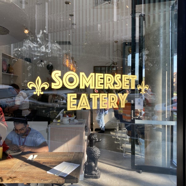Window signage- For Somerset Eatery- By Signarama Penrith