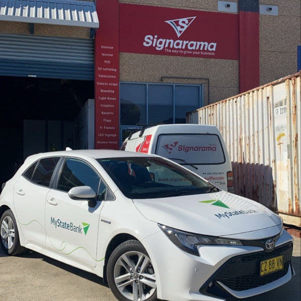 Vehicle graphics- For My State Bank- By Signarama Penrith