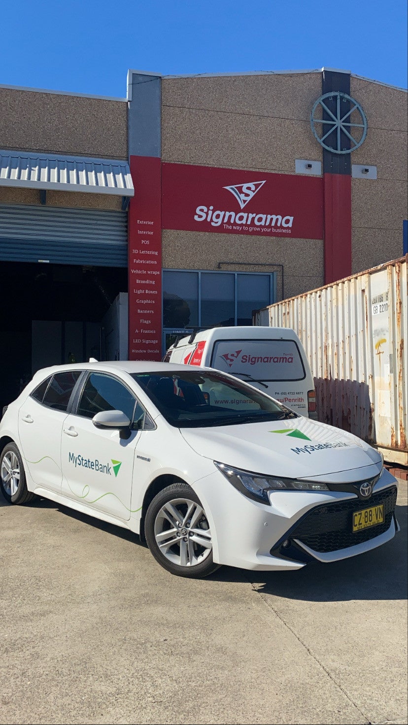 Vehicle graphics- For My State Bank- By Signarama Penrith