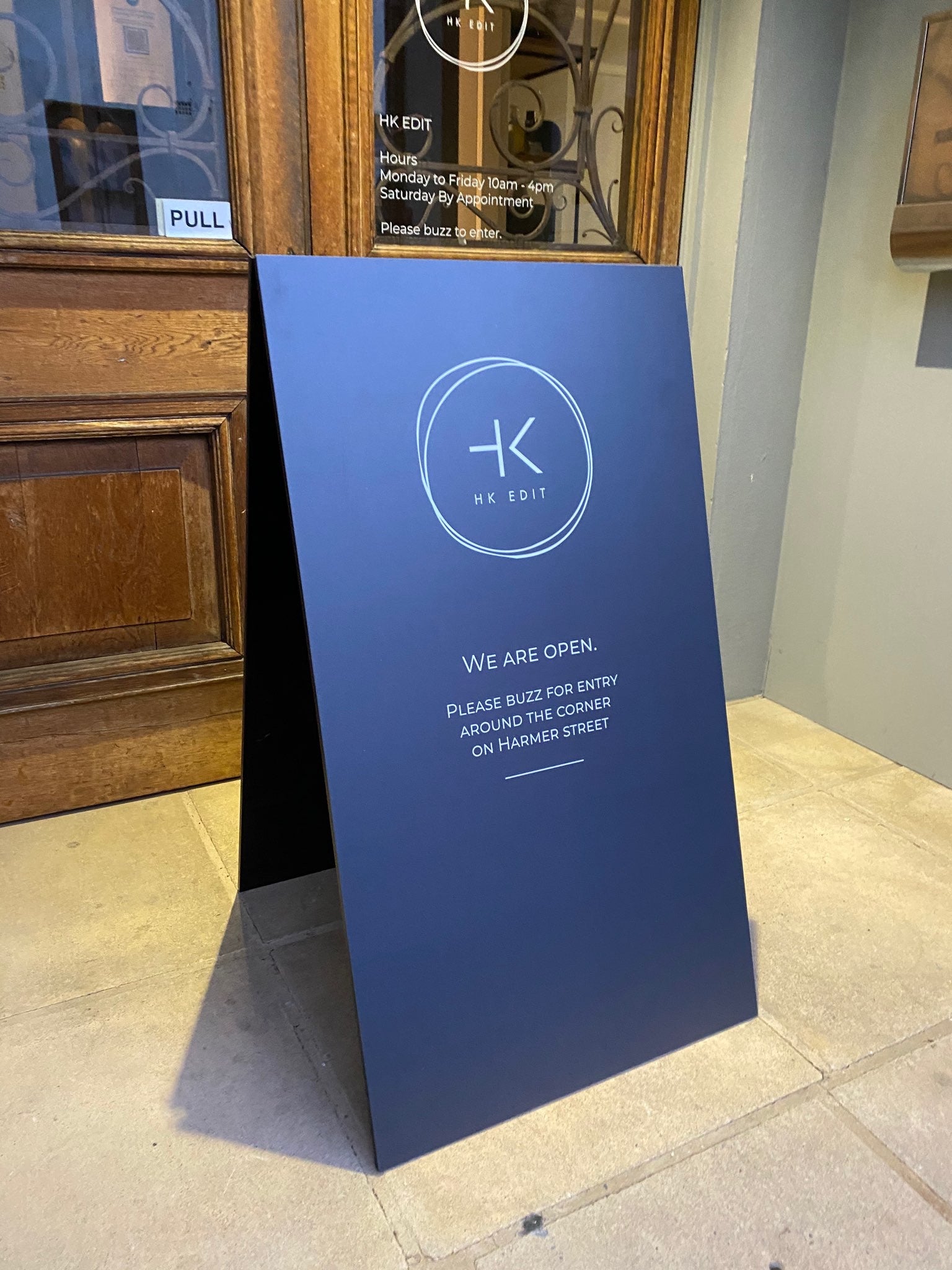 HK Edit - Custom Acrylic A frame with digital print to face - Signarama Sydney CBD South