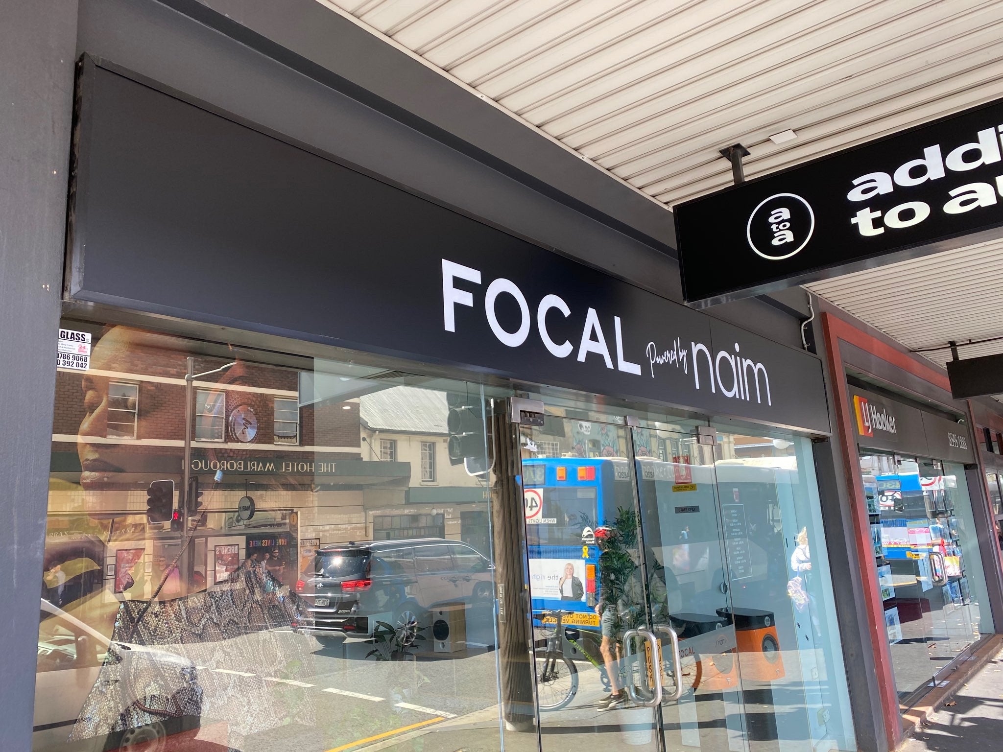Addicted to Audio - Custom Acrylic Lightbox Panels with Vinyl - Signarama Sydney CBD South