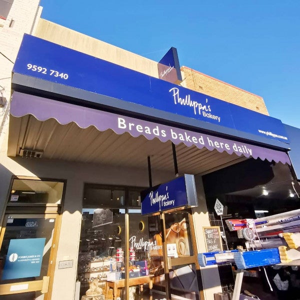 Shop Signage at Phillippa's Bakery