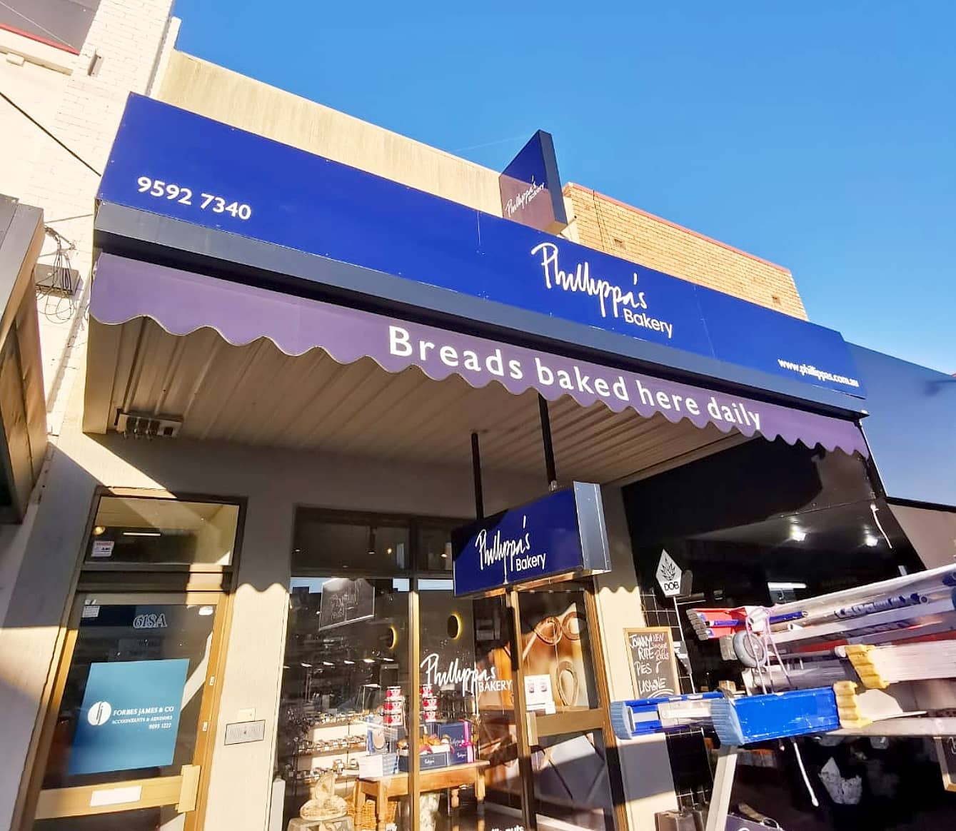 Shop Signage at Phillippa's Bakery
