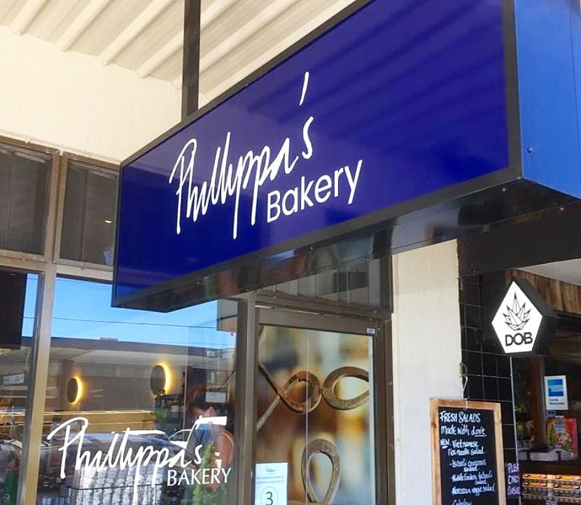 Shop Signage at Phillippa's Bakery