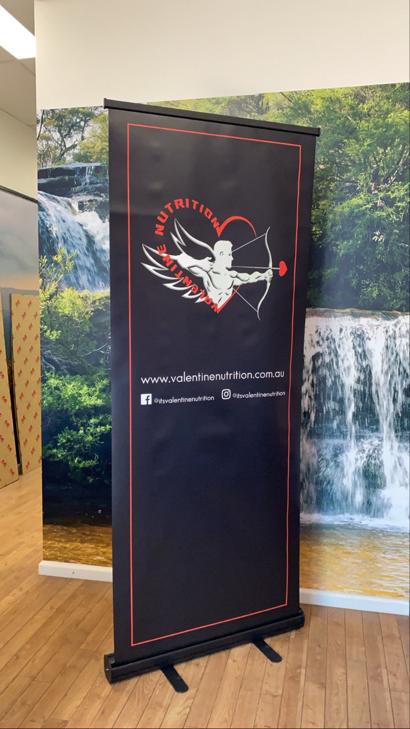 Pull Up Banner- For Valentine Nutrition- By Signarama Penrith