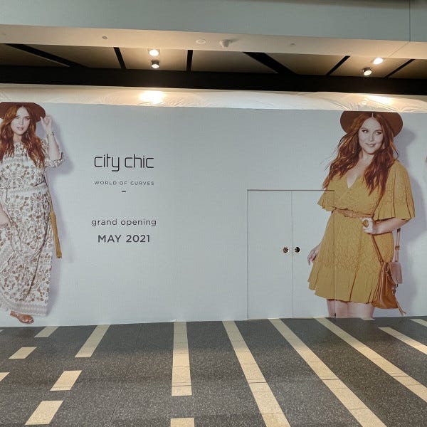 City Chic Hoarding graphics