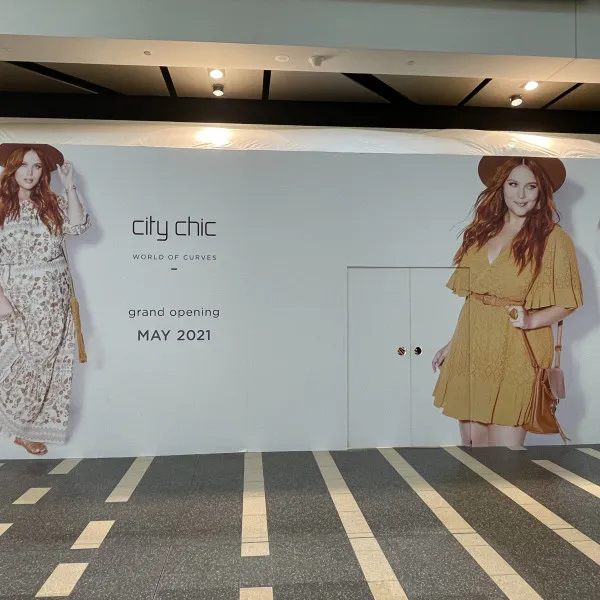 City Chic Hoarding graphics