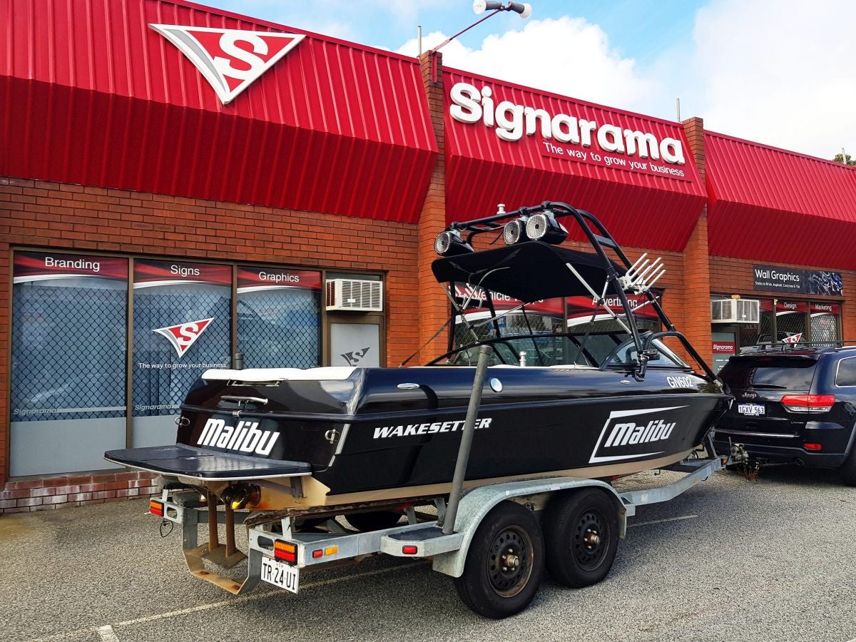 Full Colour Change Boat Wrap