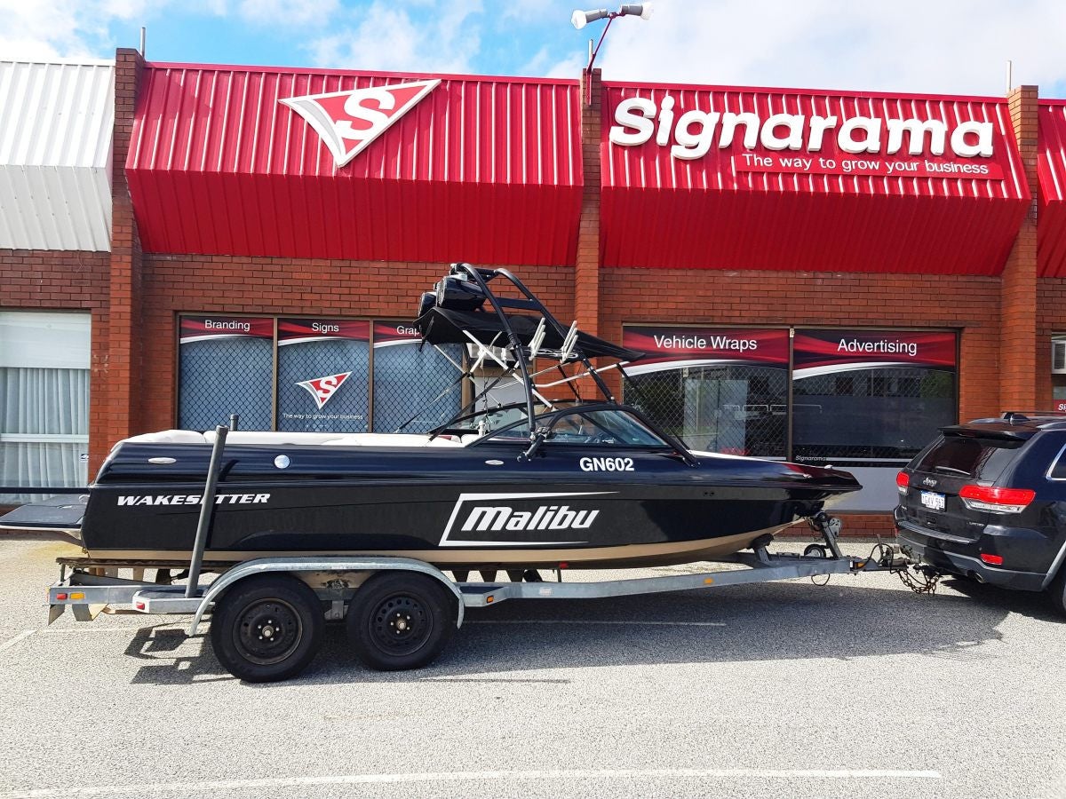 Full Colour Change Boat Wrap
