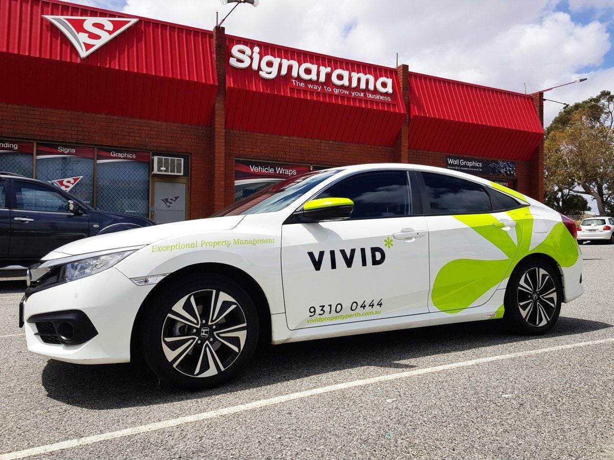 Vivid Property Car Wrap