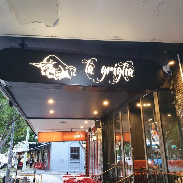 La Griglia - Custom Vinyl Lightbox Prints - Signarama Sydney CBD South