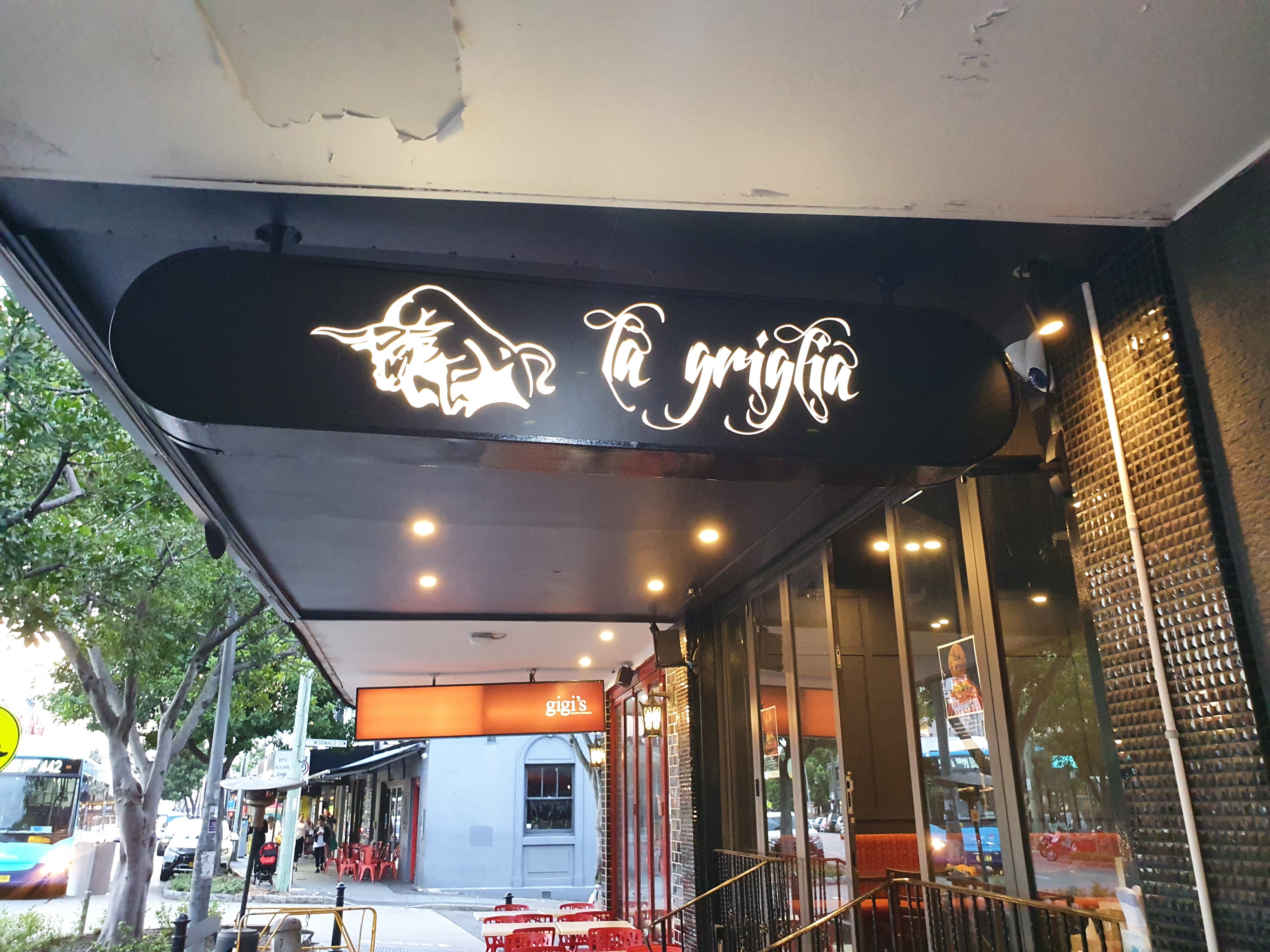 La Griglia - Custom Vinyl Lightbox Prints - Signarama Sydney CBD South