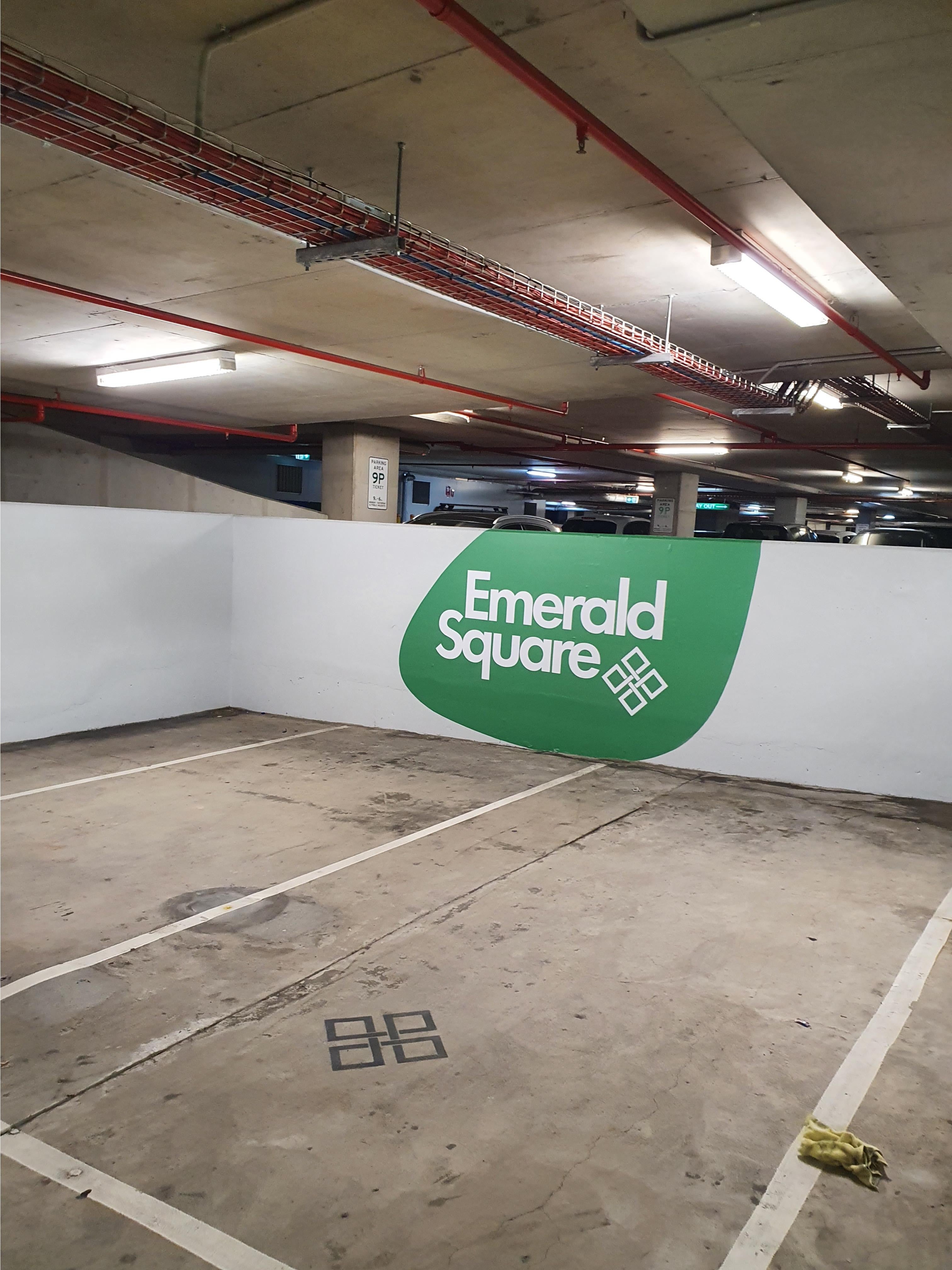 Emerald Square Car park vinyl hitac - Signarama Sydney CBD South