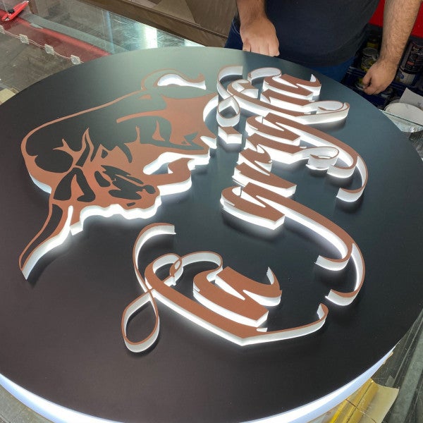 La Griglia - Custom fabricated 3D Lightbox with push through acrylic letter - Signarama Sydney CBD South