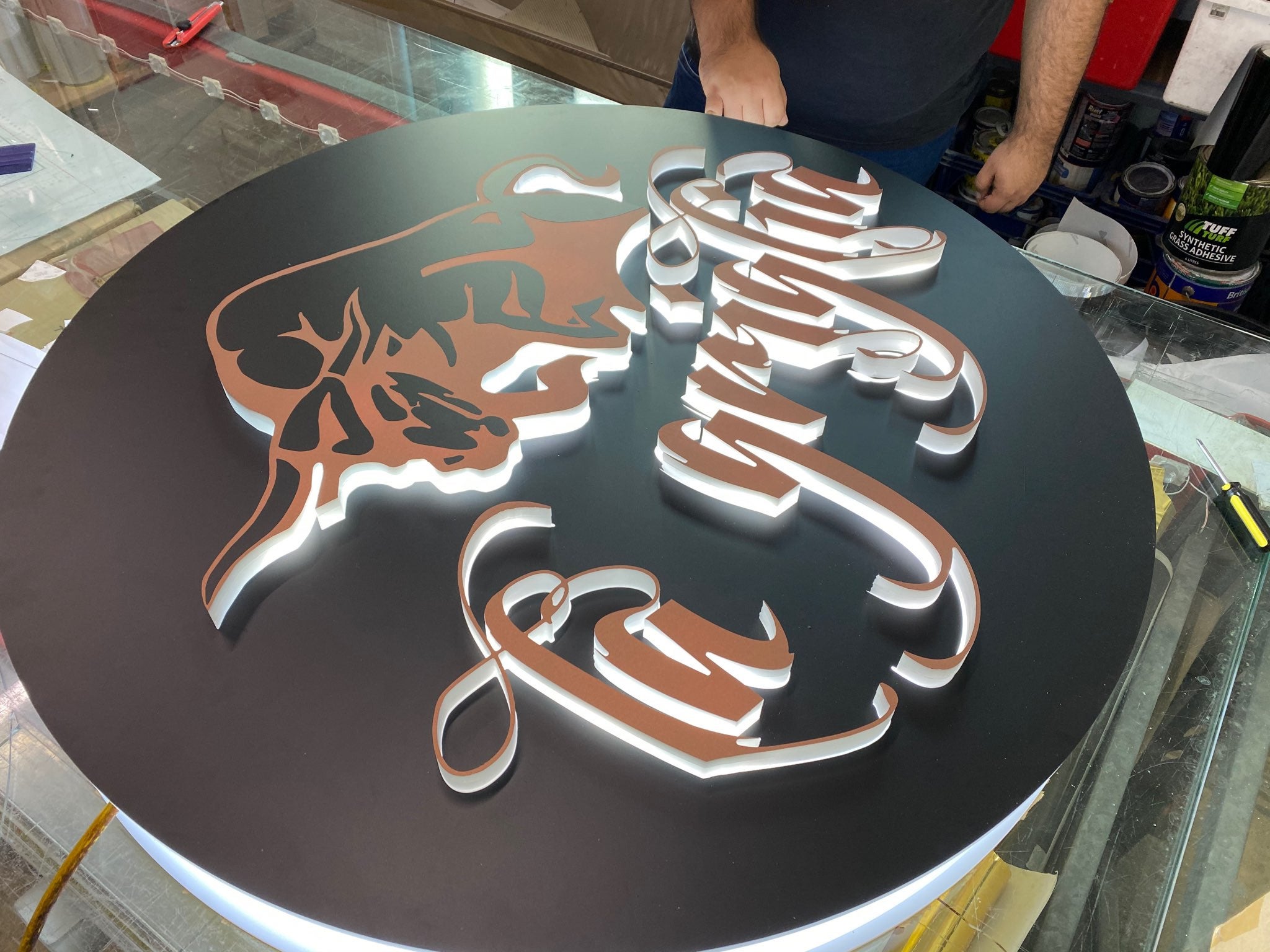 La Griglia - Custom fabricated 3D Lightbox with push through acrylic letter - Signarama Sydney CBD South