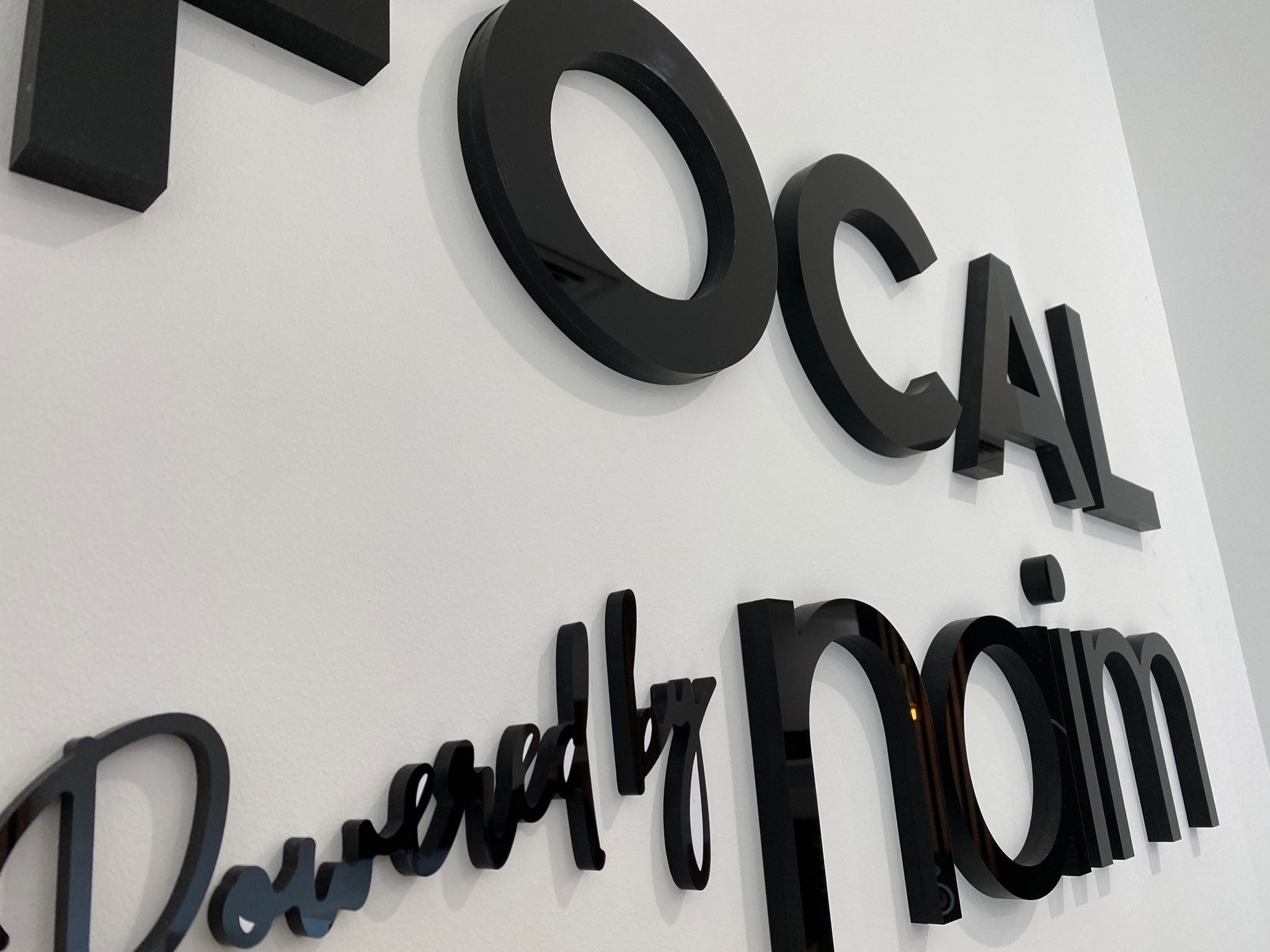 Addicted to Audio - Custom Acrylic lettering