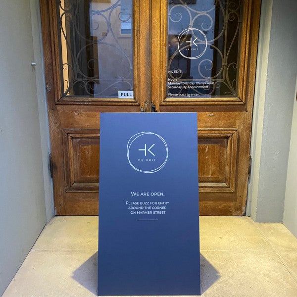 HK Edit - Custom Acrylic A frame with digital print to face - Signarama Sydney CBD South