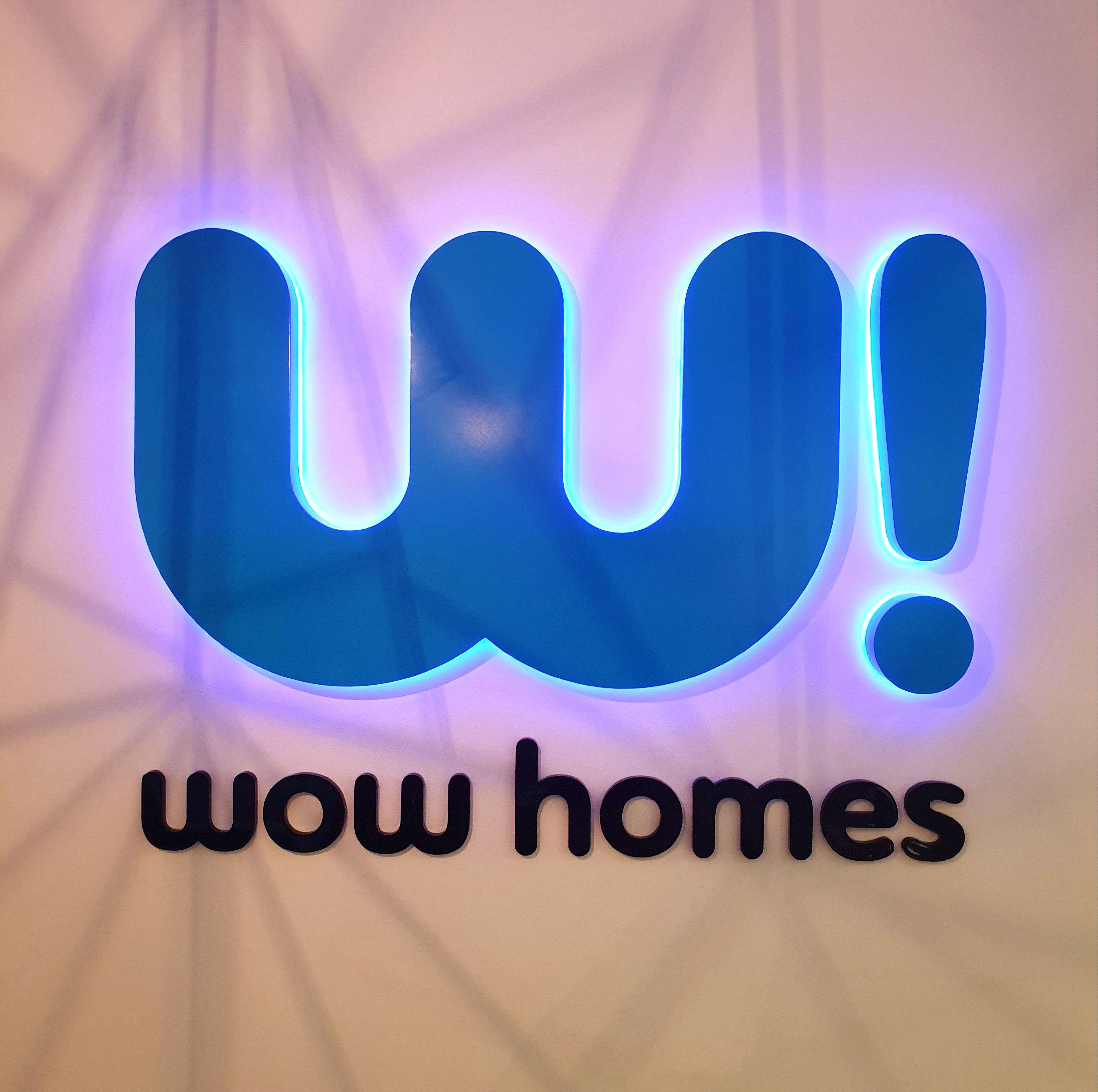 WOW Homes Illuminated Signage